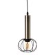 Ceiling Light Black Golden Metal 16 x 16 x 30 cm