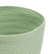 Multi-purpose basket 3 Pieces 28 x 28 x 36 cm Rope Light Green