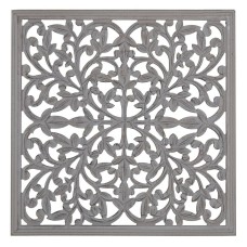 Wall Decoration Grey 60 x 1 x 60 cm DMF