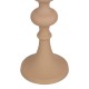 Candleholder 13 x 13 x 39,5 cm Beige Aluminium