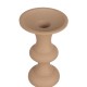 Candleholder 13 x 13 x 39,5 cm Beige Aluminium