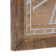 Wall Clock Natural Fir wood 60 x 5 x 60 cm