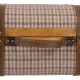 Set of Chests 50 x 36 x 20 cm Synthetic Fabric Wood Frames (2 Pieces)