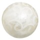 Balls CAPIZ Decoration White 10 x 10 x 10 cm (8 Units)