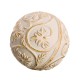 Balls Decoration Golden White 10 x 10 x 10 cm (8 Units)