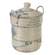 Juego de Cestos Natural Gris Fibra natural 38 x 38 x 58 cm (2 Piezas)