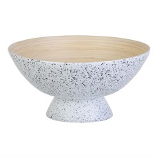 Fruit Bowl 30 x 30 x 14,5 cm Natural White Bamboo