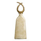Vase Crystal Golden Metal White 10 x 10 x 53 cm