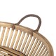 Snack tray 50 x 50 x 9,5 cm Natural Rattan (2 Units)