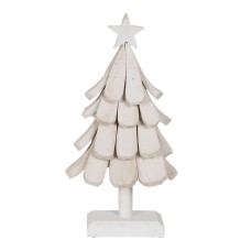 Christmas Tree White Paolownia wood Tree 31 x 25 x 60 cm