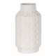 Vase White Ceramic 22 x 22 x 41 cm