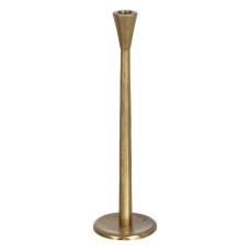 Candleholder Golden Aluminium 10 x 10 x 37 cm