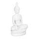 Decorative Figure White Buddha 24 x 14,2 x 41 cm