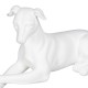 Figura Decorativa Blanco Perro 18 x 12,5 x 37 cm