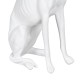 Figura Decorativa Blanco Perro 19 x 12 x 37,5 cm