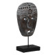 Decorative Figure Brown Mask 24 x 12 x 46 cm