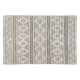 Alfombra Blanco Gris 60 % Algodón 40 % Poliéster 160 x 230 cm