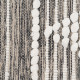 Alfombra Blanco Gris 60 % Algodón 40 % Poliéster 160 x 230 cm