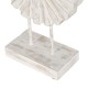 Escultura Blanco Beige Madera de mango 25,5 x 9,5 x 37 cm