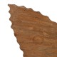 Escultura Beige Madera de mango 49,5 x 9 x 53,5 cm Caracola