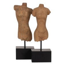 Sculpture Beige Mango wood 14,5 x 9 x 38,5 cm Bust