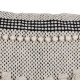 Cushion Cotton Black Beige 30 x 60 cm