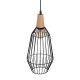 Ceiling Light Black Natural Wood Iron 220-240 V 20 x 19,5 cm