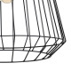 Lámpara de Techo Negro Natural Madera Hierro 220-240 V 36 x 36 cm