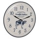 Wall Clock Black Cream Iron 62 x 62 x 6,5 cm