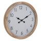 Wall Clock White Wood 60 x 60 x 6,5 cm