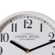 Wall Clock White Wood Crystal 22 x 22 x 4,5 cm