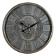 Reloj de Pared Gris Cristal Hierro 69,5 x 9 x 69,5 cm (3 Unidades)
