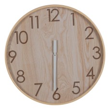 Wall Clock Natural Wood 60 x 60 x 5,5 cm