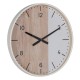 Wall Clock White Natural Wood 60 x 60 x 5,5 cm