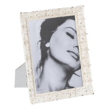 Photo frame White Polyresin 19 x 2 x 24 cm