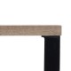 Console Black Natural Iron MDF Wood 110 x 30 x 75 cm