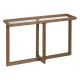 Console Natural Tempered Glass Fir wood 120 x 33 x 75 cm