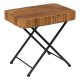 Console Brown Black Wood Iron 100 x 40 x 70 cm