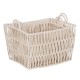 Juego de Cestos Blanco Cuerda 45 x 35 x 36 cm (3 Piezas)