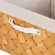 Basket set Natural Wood Fabric 39,5 x 30 x 24 cm (3 Units)