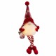 Christmas bauble White Red Plastic Fabric 18 x 10 x 53 cm