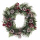 Advent wreathe White Red Green Natural PVC 40 cm