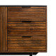 Aparador ABNER Marrón Negro 160 x 40 x 75 cm