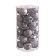 Christmas Baubles Silver Plastic 5 x 5 x 5 cm (30 Units)