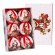 Christmas Baubles Red Multicolour Paper Polyfoam 7,5 x 7,5 x 7,5 cm (6 Units)