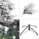 Christmas Tree White Green PVC Metal Polyethylene 210 cm