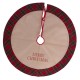 Christmas tree skirt Jute 90 cm