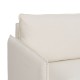 Sofa Beige Polyester Linen 210 x 93 x 95 cm