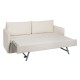 Sofa Beige Polyester Linen 210 x 93 x 95 cm