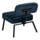 Chair Blue Black 58 x 59 x 71 cm